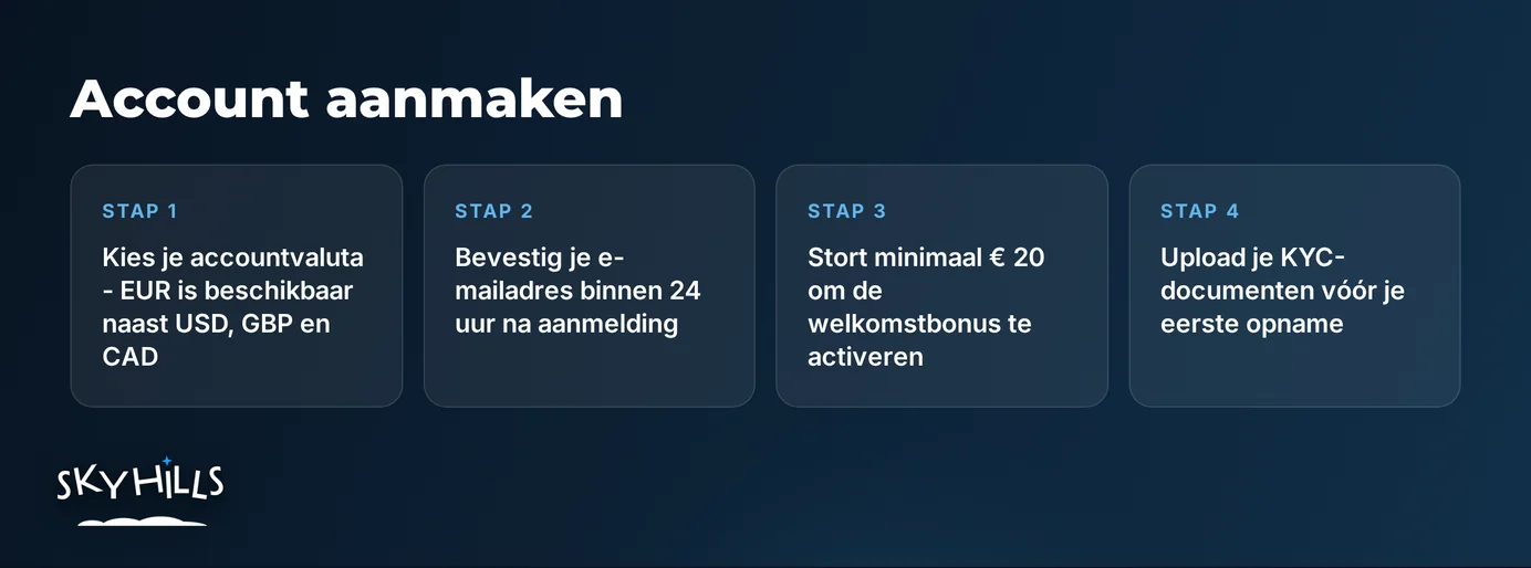 Meld je aan in een paar stappen