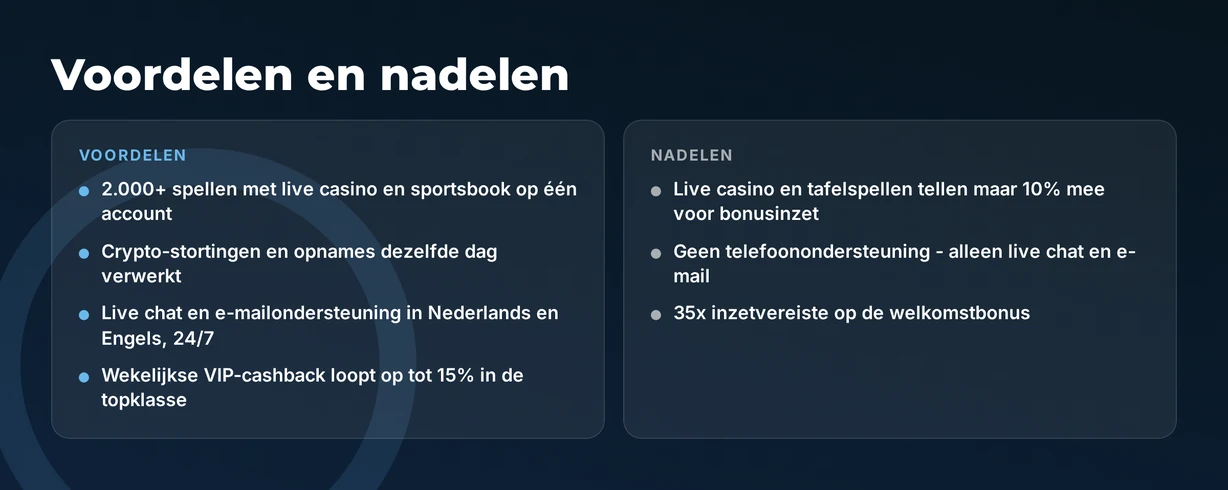 Vergelijk sterktes en zwaktes